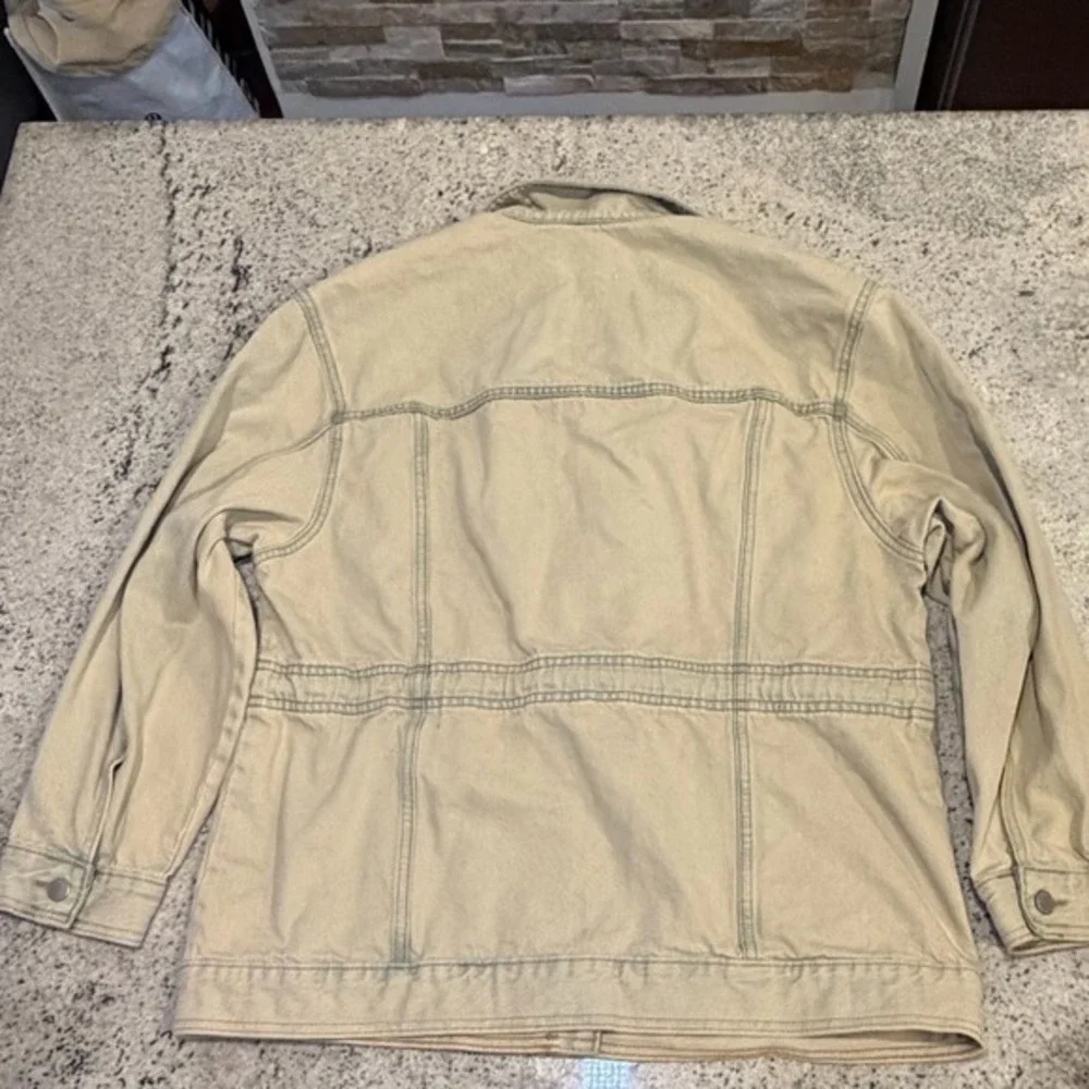 Universal Thread Denim Jacket Beige Utility Drawstring‎ Waist Size M